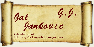 Gal Janković vizit kartica